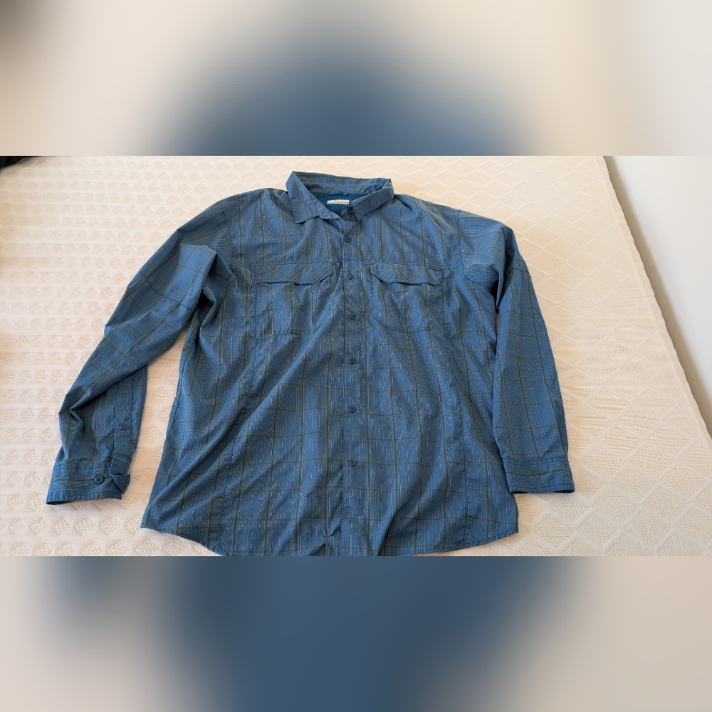 Blue Button-Up Shirt